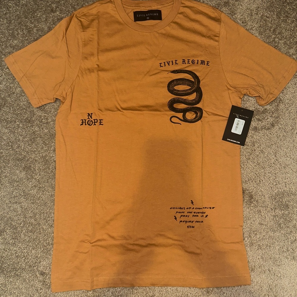 NWT Civil Regime Graphic Tee Size Medium